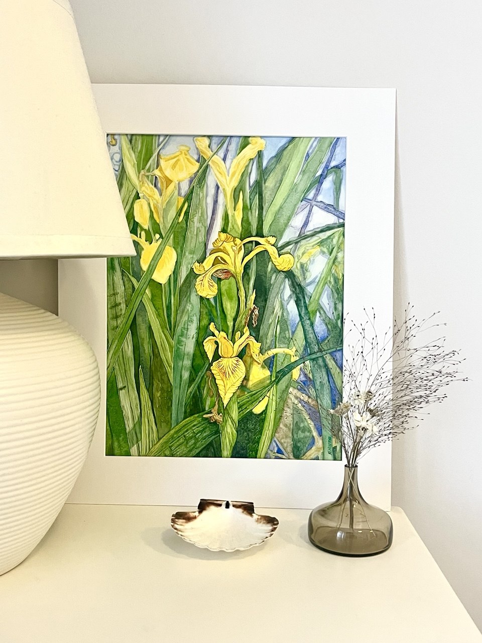 Yellow Flags - Original watercolour artwork