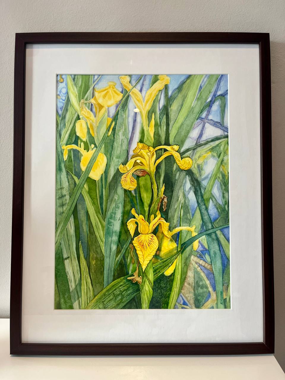 Yellow Flags - Original watercolour artwork